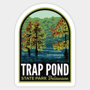 Trap Pond State Park Delaware Sticker